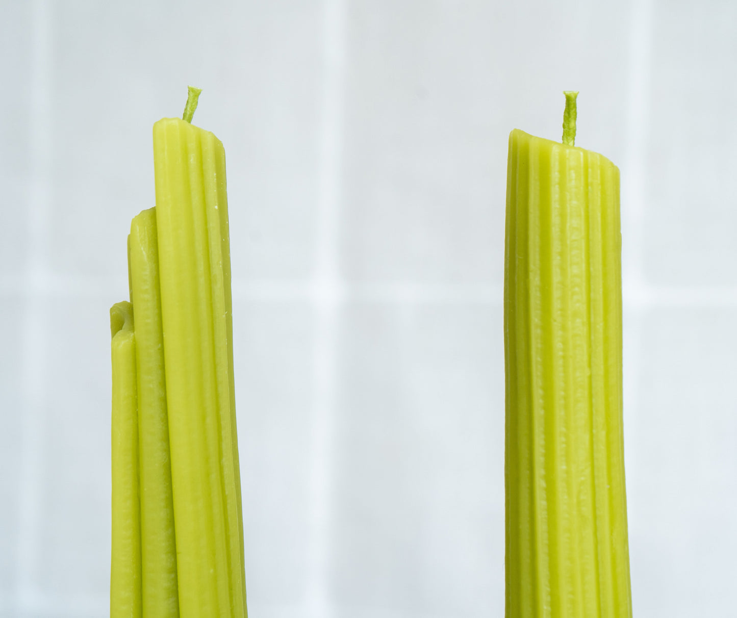 Celery Taper Beeswax Candles
