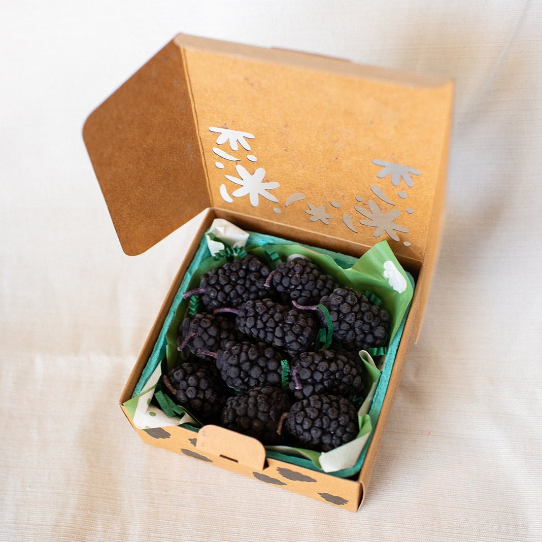 Beeswax Blackberry Birthday Candles - Happy Organics