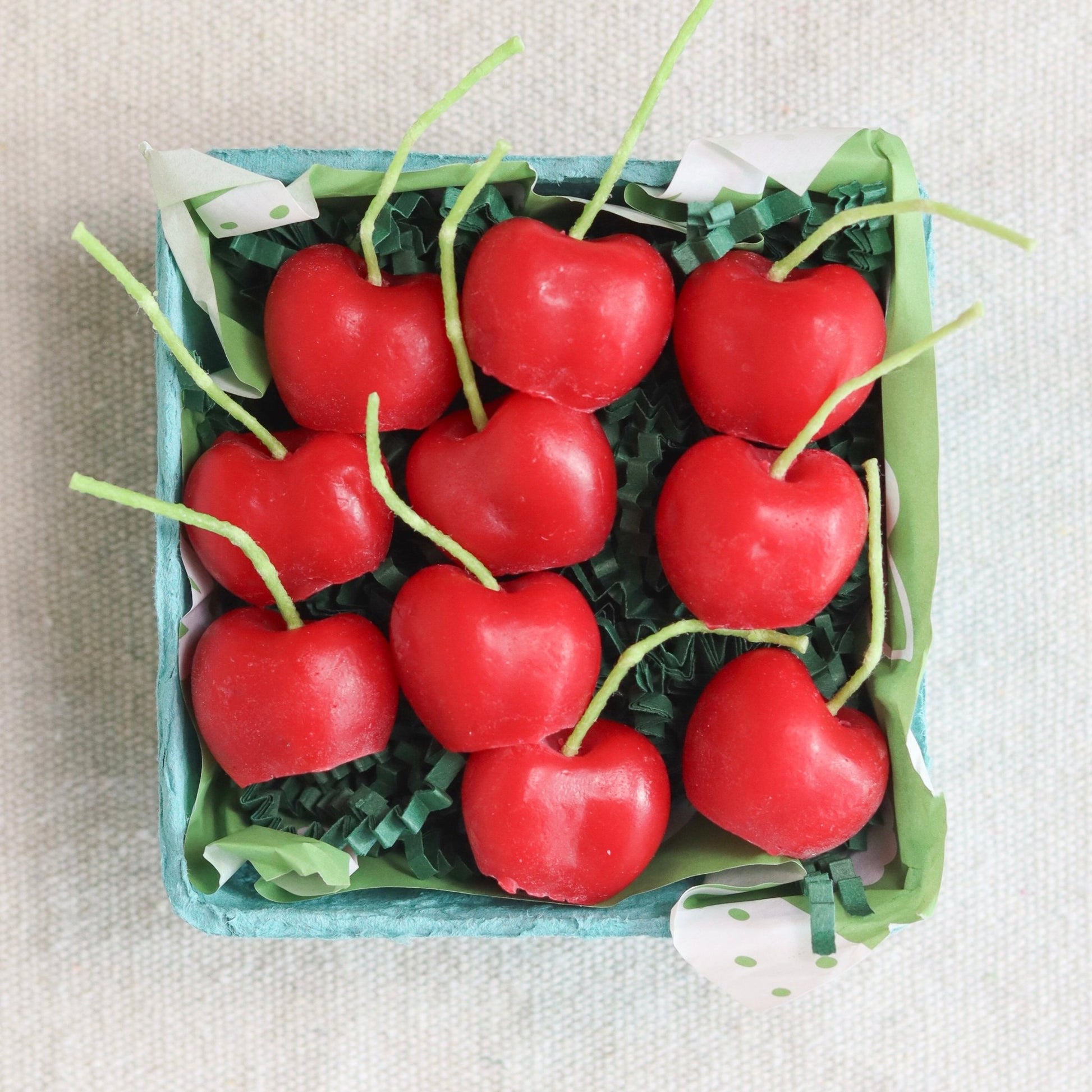 Beeswax Cherry Birthday Candles - Happy Organics