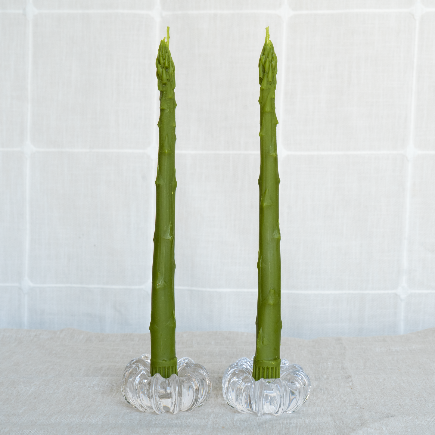 Asparagus Taper Beeswax Candles