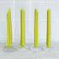 Celery Taper Beeswax Candles - Set of 4
