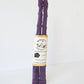 *IMPERFECT* PURPLE ASPARAGUS TAPER BEESWAX CANDLES PAIR