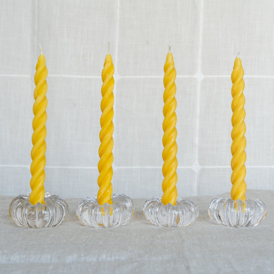 Spiral Taper Beeswax Candles