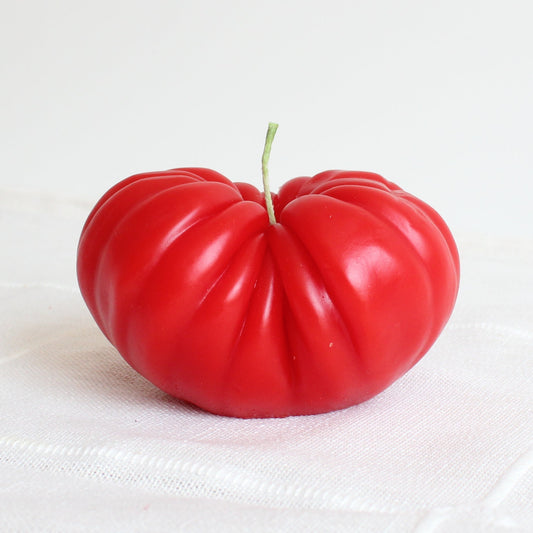 EXTRA LARGE HEIRLOOM TOMATO BEESWAX CANDLE