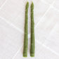 BEESWAX ASPARAGUS TAPER CANDLES PAIR - 9 INCH TALL