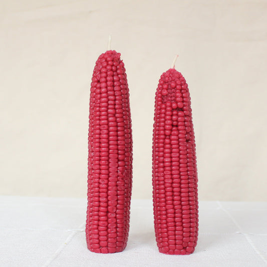 Pomegranate Maíz Beeswax Candle Set