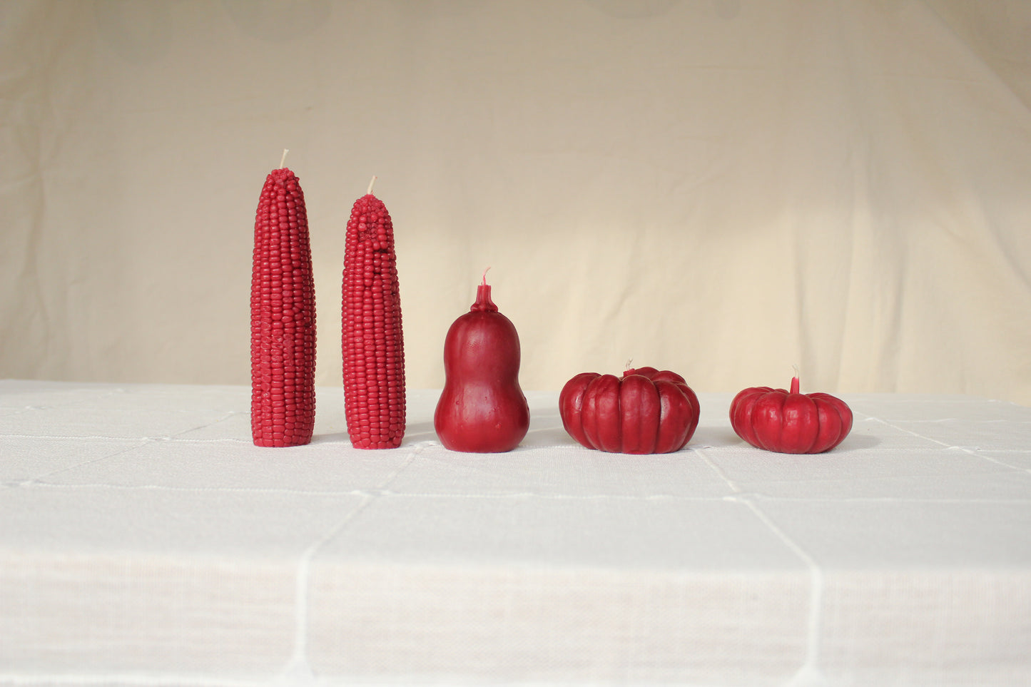 Pomegranate - Harvest Table Bundle Beeswax Candles