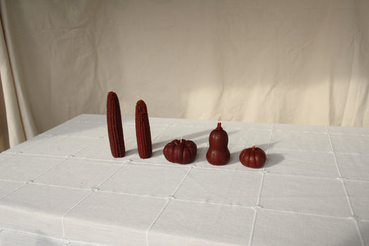 Chestnut - Harvest Table Bundle Beeswax Candles