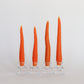 CARROT TAPER BEESWAX CANDLE - SET OF 4