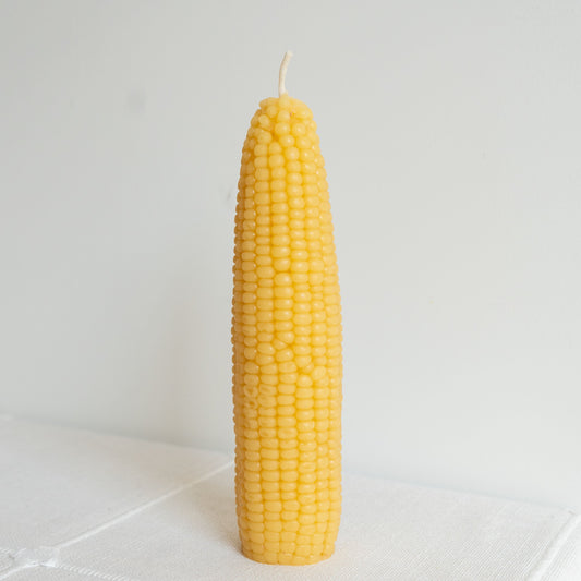 Sweet Maíz Tall Beeswax Corn Candle
