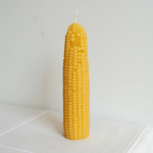 Sweet Maíz Medium Beeswax Corn Candle