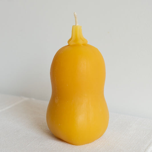 Butternut Squash Pumpkin Beeswax Candle