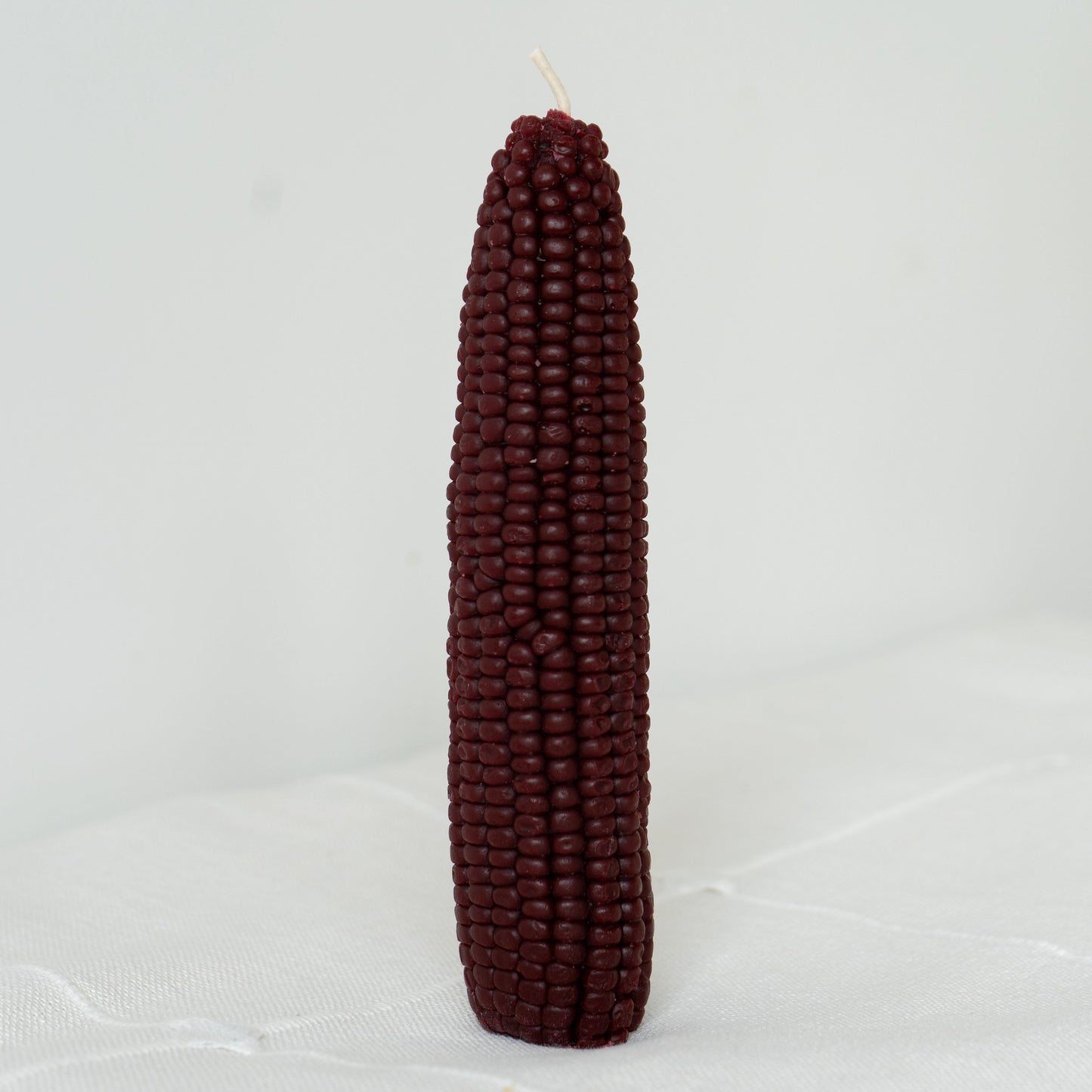 Mulberry Tall Beeswax Corn Candle