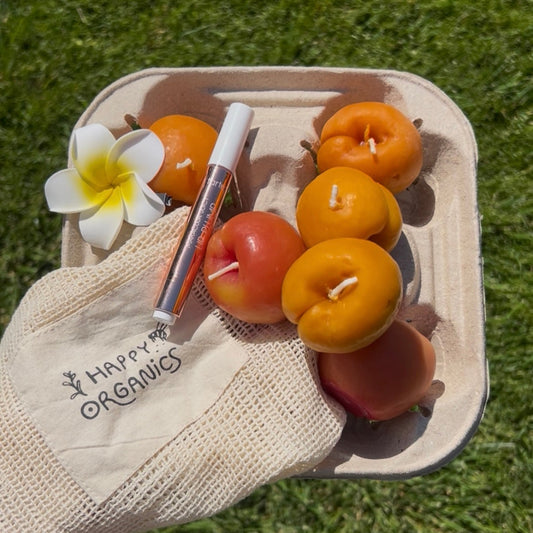Apricot Beeswax Candle Set (2)