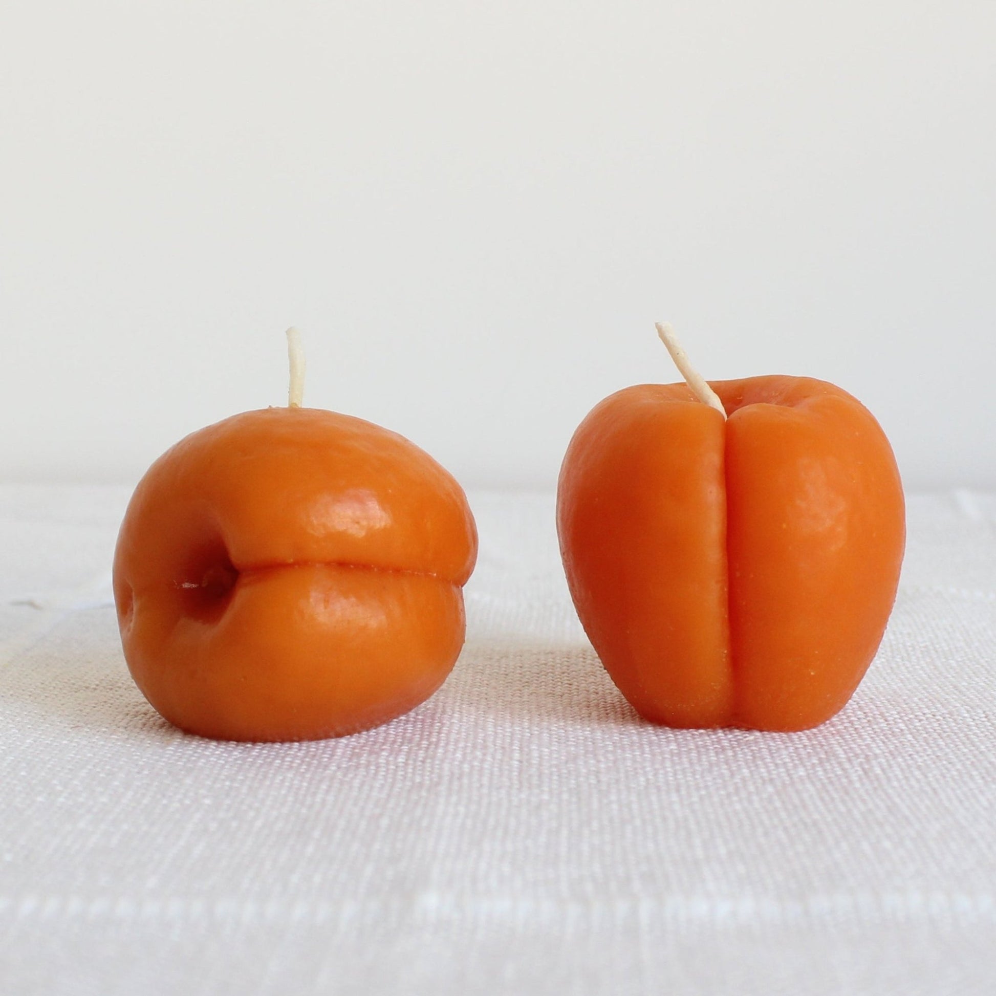 Apricot Beeswax Candle Pair - Happy Organics