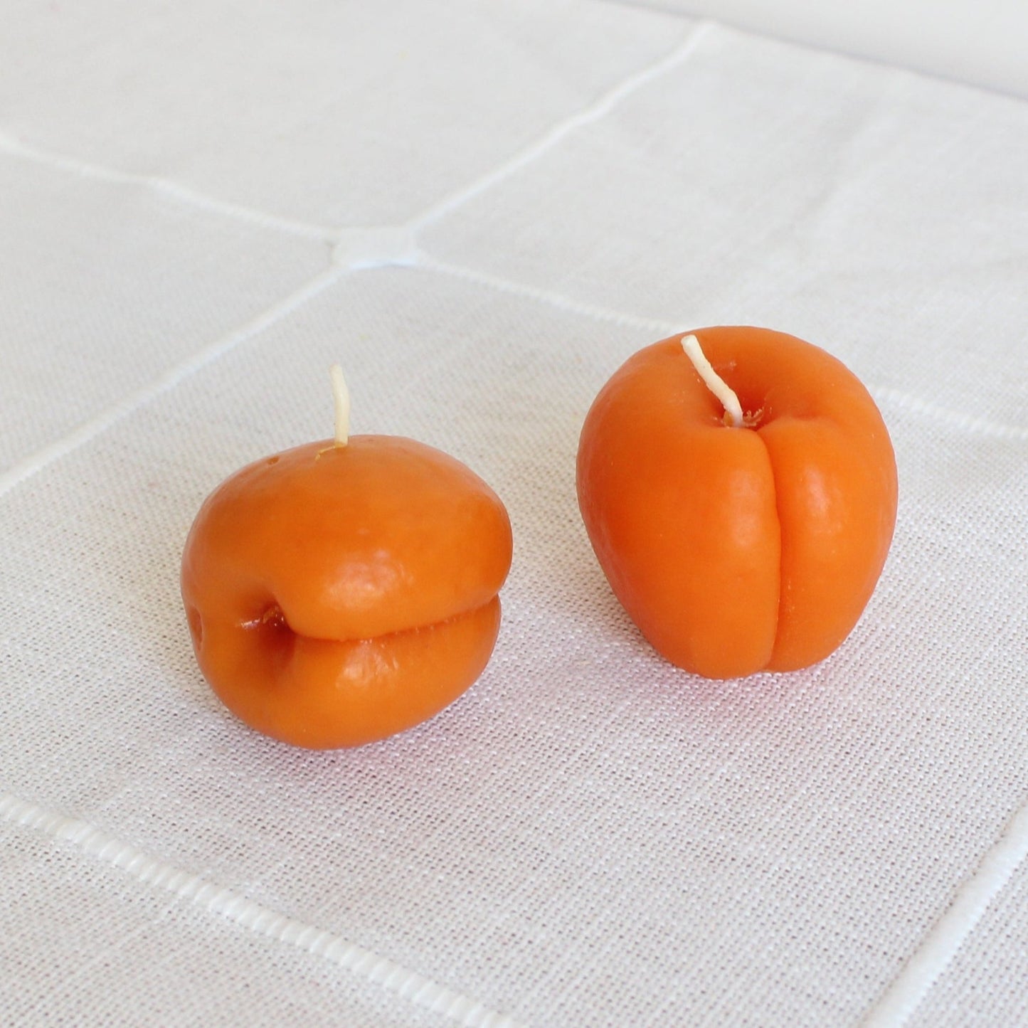 Apricot Beeswax Candle Pair - Happy Organics
