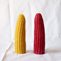 Beeswax Corn Candle, hand-poured 100% pure beeswax candle cast from a real corn cob, by Happy Organics