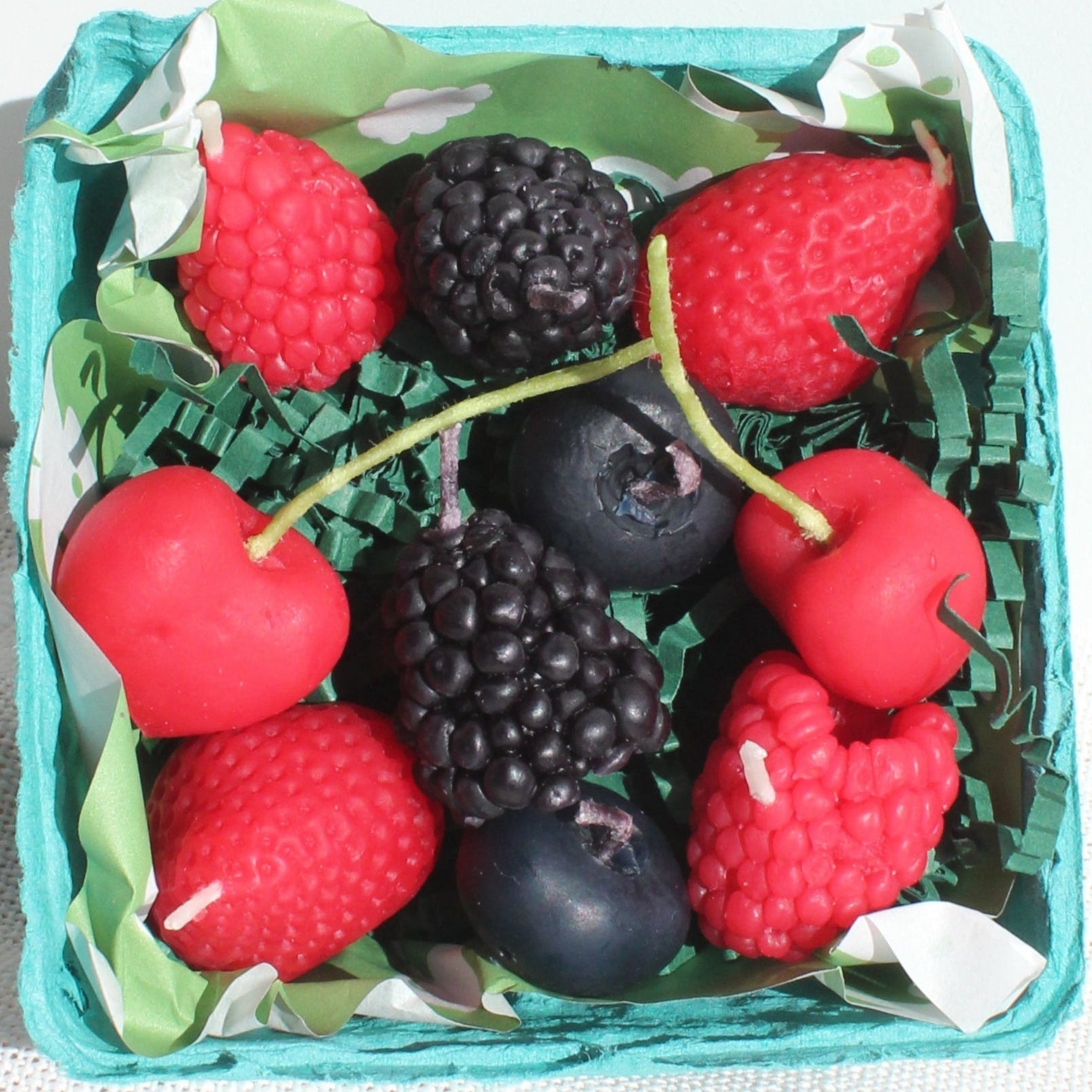 Beeswax Mixed Berry Birthday Candles - Happy Organics