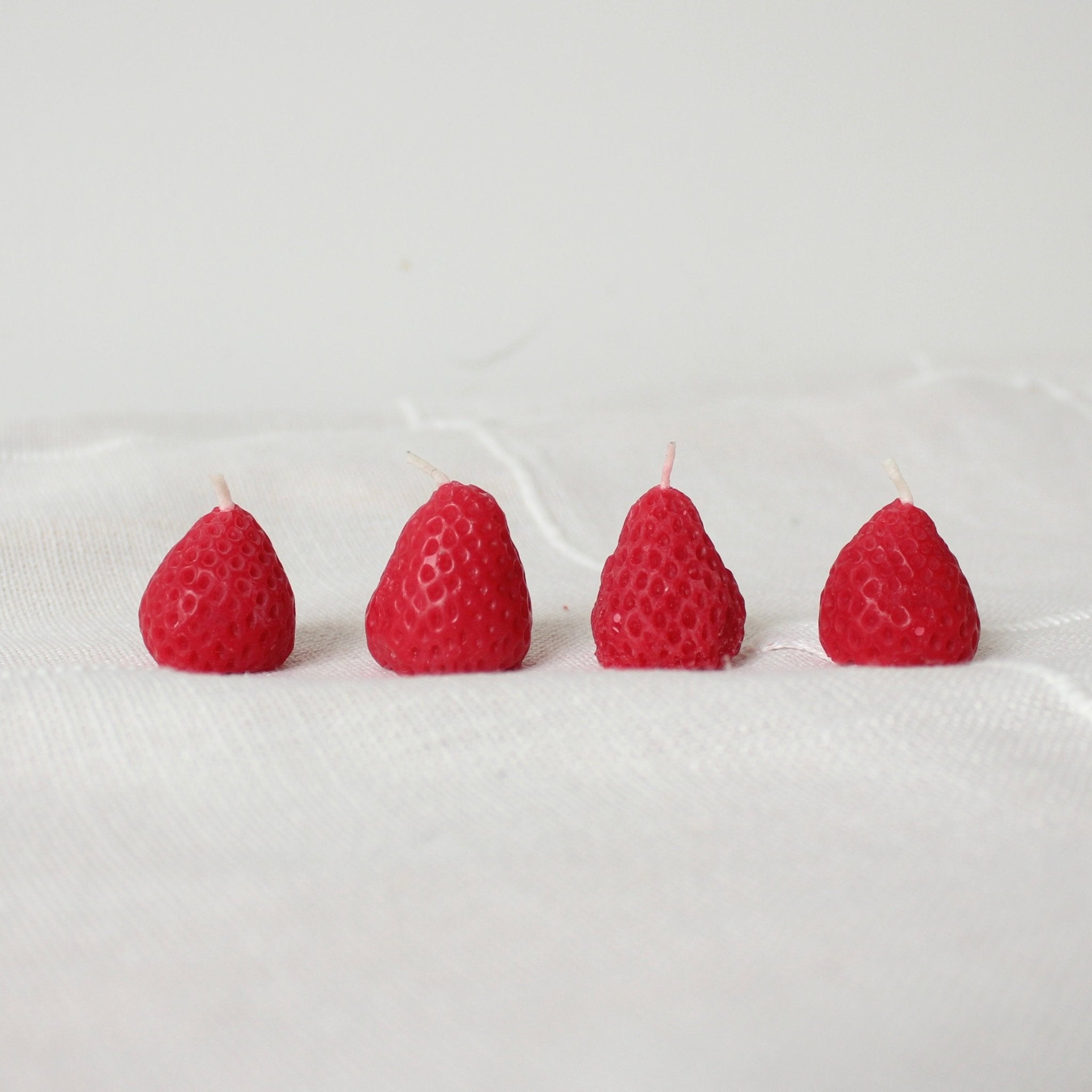 tribute strawberry seeds Beeswax Strawberry Birthday Candles