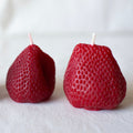 Big Strawberry Candles - Set of 2 - Happy Organics