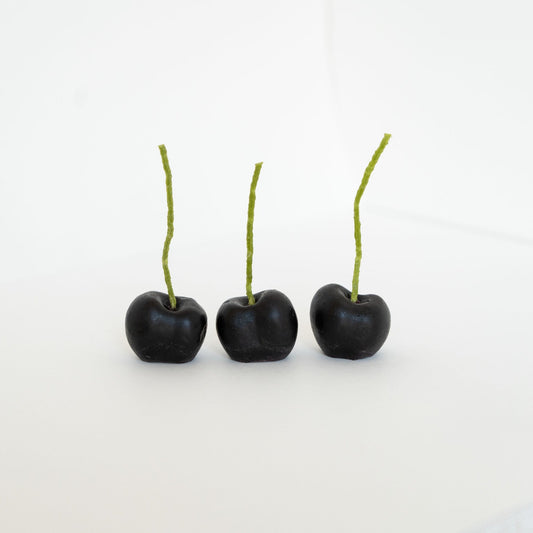 Black Cherry Beeswax Candles - Happy Organics