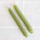 Celery Taper Beeswax Candles - Happy Organics