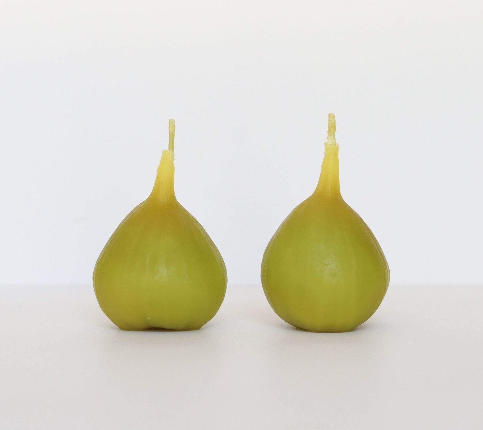 Green Fig Tealight Beeswax Candles — Set of 2 - Happy Organics