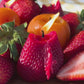Big Strawberry Beeswax Candle Pair