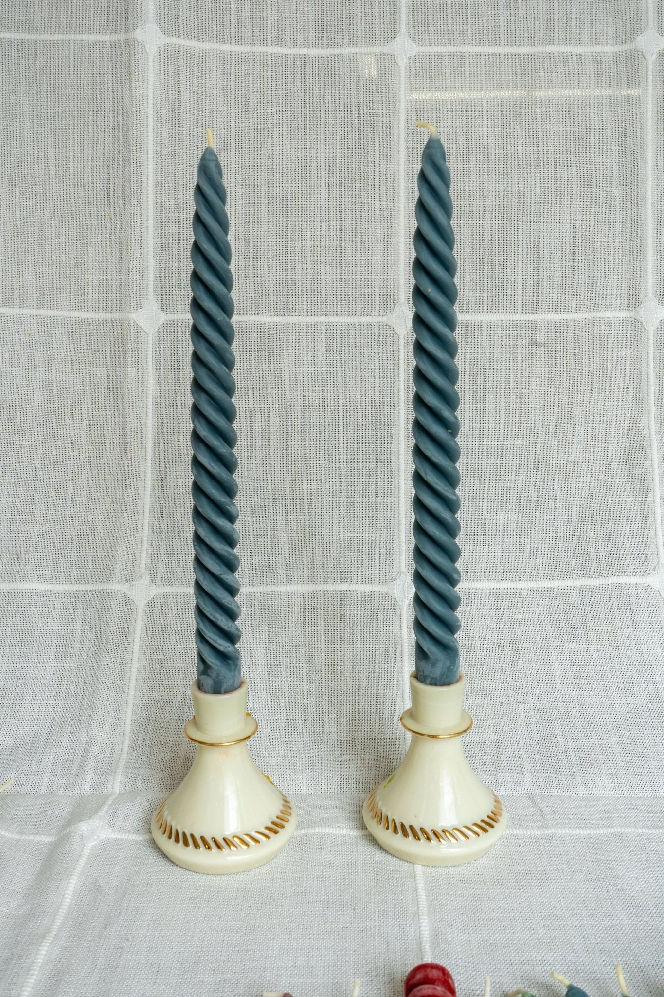 Studio Seconds - Mystery Set of 4 Beeswax Tapers - Happy Organics