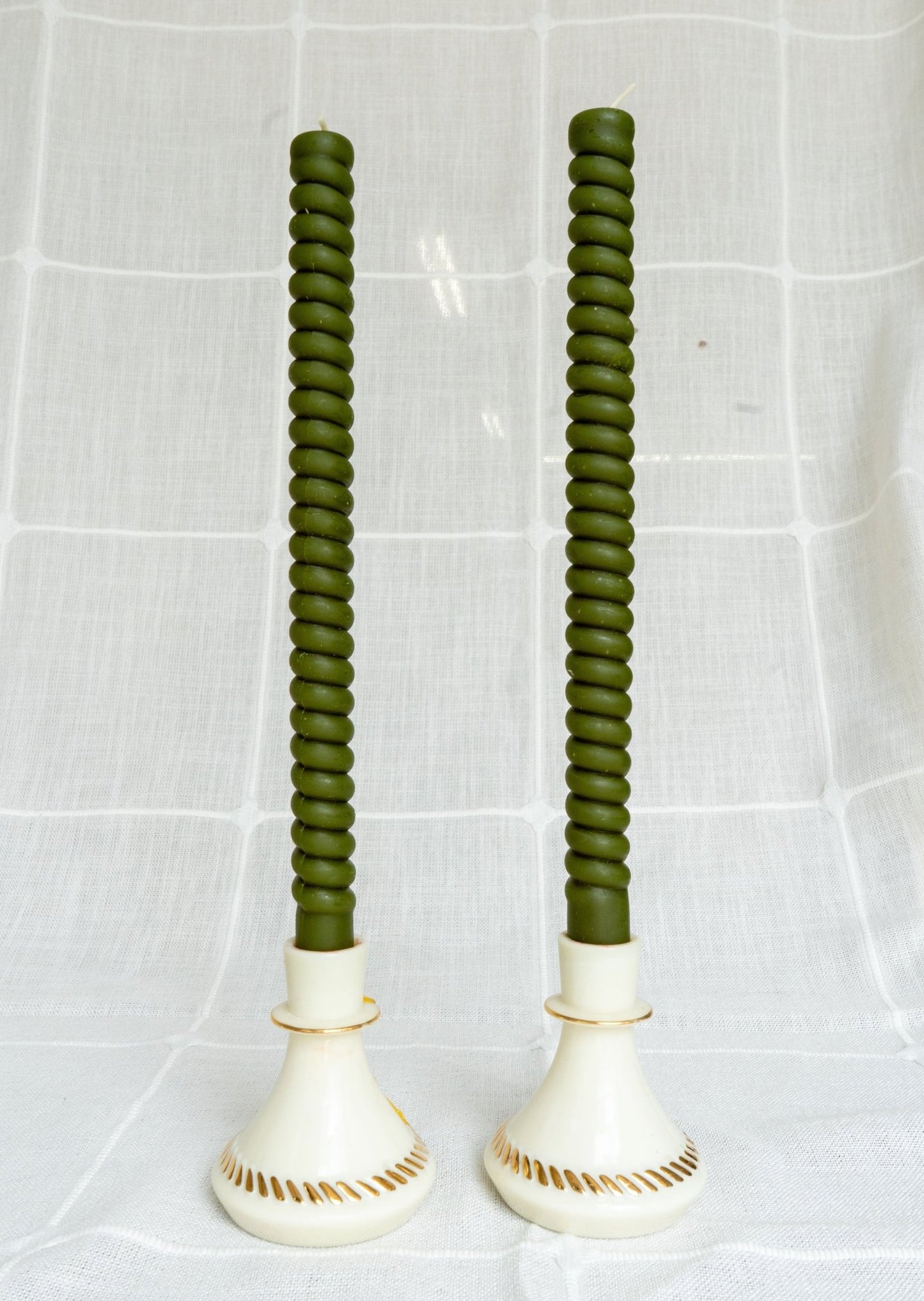 Studio Seconds - Mystery Set of 4 Beeswax Tapers - Happy Organics